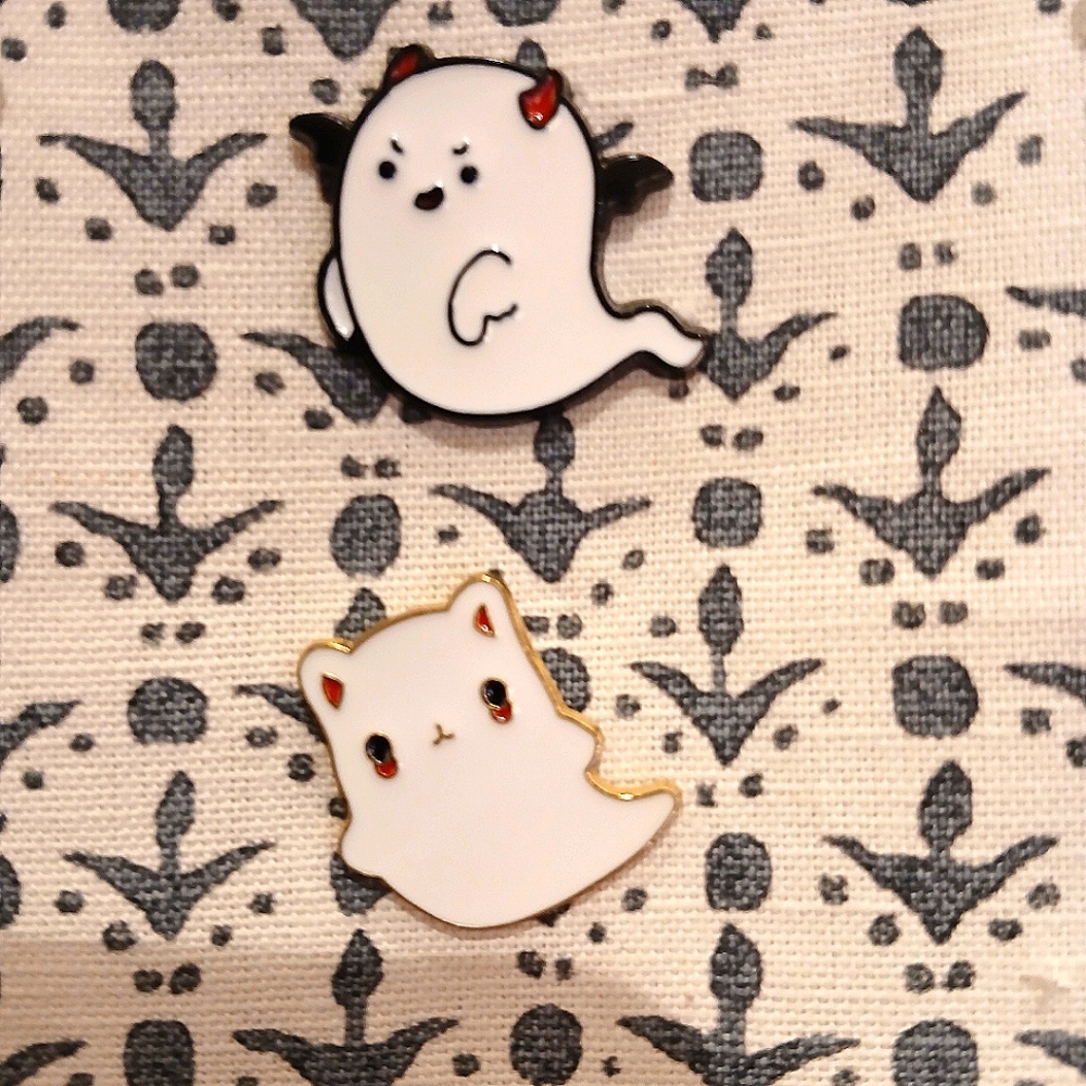 5/$25 NWOT Ghost Enamel Pins